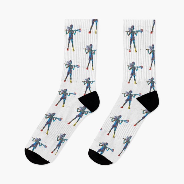 Item preview, Little Girl Lacrosse Player Watercolor Art designed and sold by Liededrom..