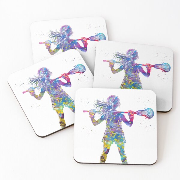 Item preview, Little Girl Lacrosse Player Watercolor Art designed and sold by Liededrom..
