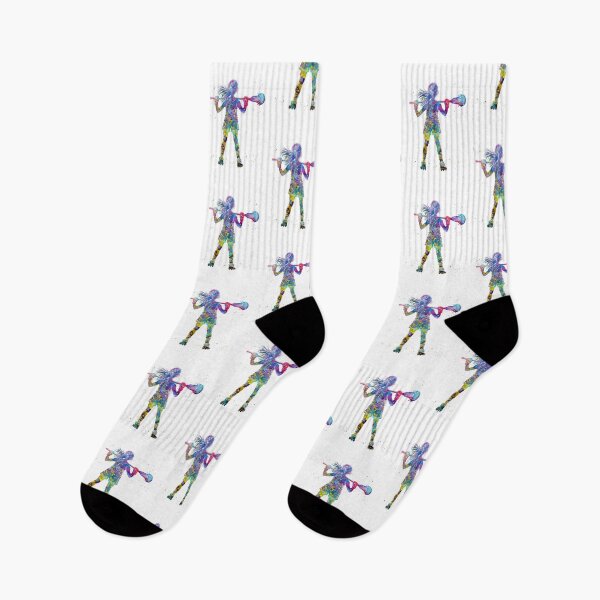 Item preview, Little Girl Lacrosse Player Watercolor Art designed and sold by Liededrom..