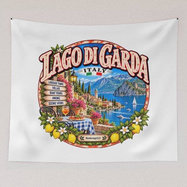 Item preview, Lago di Garda Italy – Lake Garda Alpine panorama & dolce vita designed and sold by Wandervogel123.