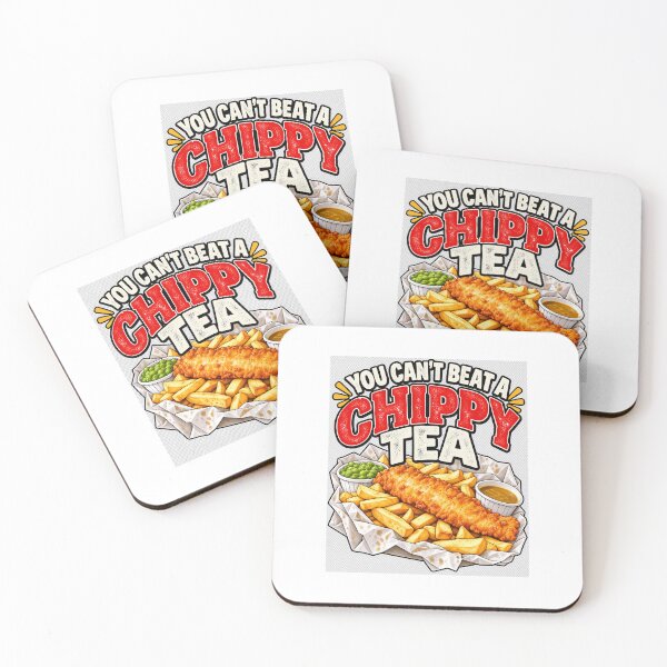 Item preview, You Can't Beat a Chippy Tea – Funny British Fish and Chips Food Humour designed and sold by KeeganDykes.