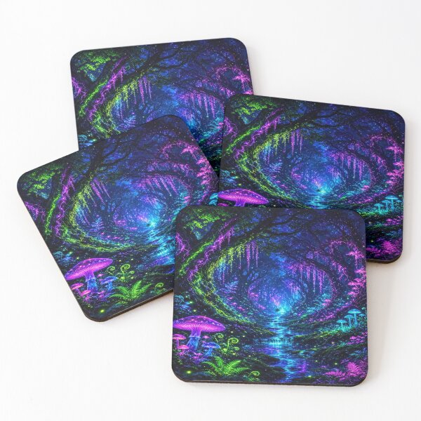 Item preview, Neon rainforest nature art designed and sold by Nexus Space.