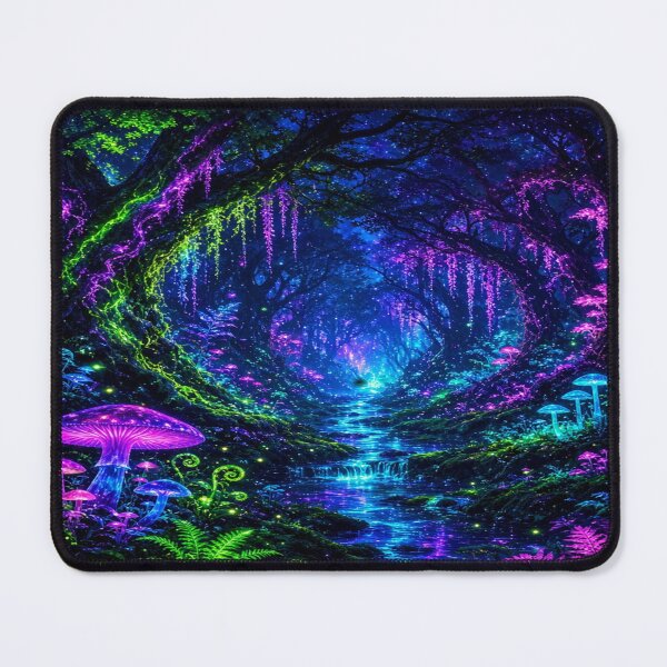 Item preview, Neon rainforest nature art designed and sold by Nexus Space.