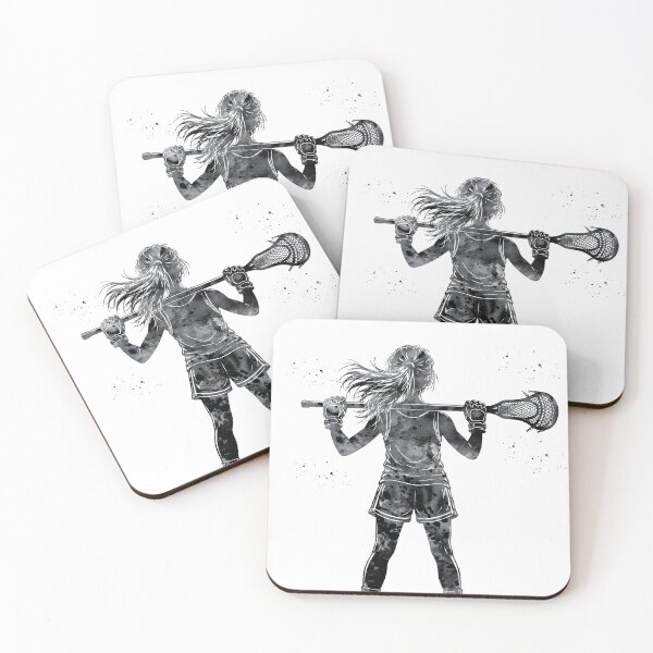 Item preview, Little Girl Lacrosse Player Watercolor Art designed and sold by Liededrom..