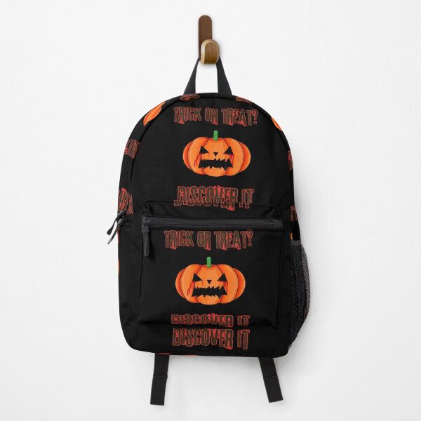 Item preview, TRICK OR TREAT? DISCOVER IT Halloween horror design tee - Scary Pumpkin with blood oversized T-shirt designed and sold by Giobb-Artwork.
