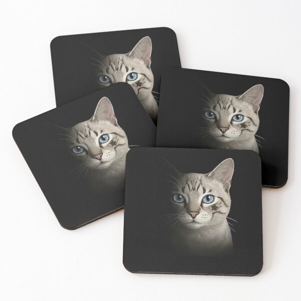 Item preview, Majestic Tabby Cat with Blue Eyes & Star Mark designed and sold by PetalsPaws.