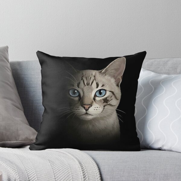 Item preview, Majestic Tabby Cat with Blue Eyes & Star Mark designed and sold by PetalsPaws.