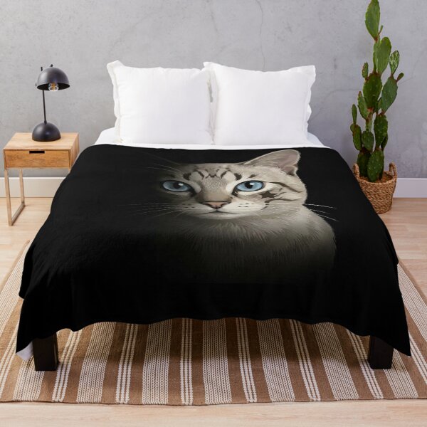 Item preview, Majestic Tabby Cat with Blue Eyes & Star Mark designed and sold by PetalsPaws.