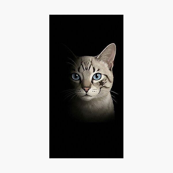 Item preview, Majestic Tabby Cat with Blue Eyes & Star Mark designed and sold by PetalsPaws.