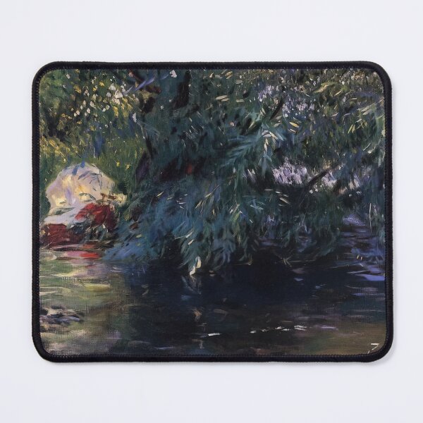 Item preview, John Singer Sargent A Backwater, Calcot Mill Near Reading - Fine Art Exhibition Poster Wall Decor designed and sold by lanaverera.