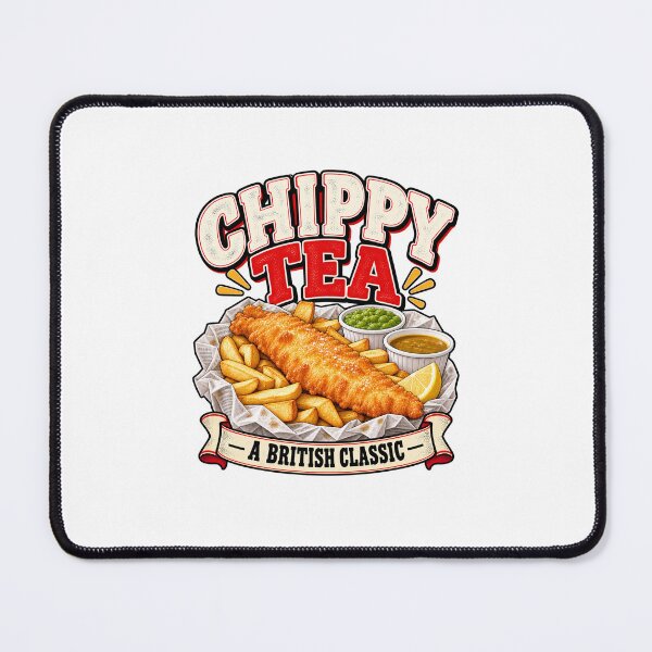 Item preview, Chippy Tea – A British Classic | Funny Fish and Chips Northern Food Design designed and sold by KeeganDykes.