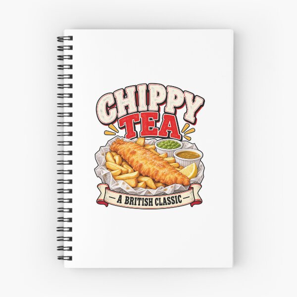 Item preview, Chippy Tea – A British Classic | Funny Fish and Chips Northern Food Design designed and sold by KeeganDykes.