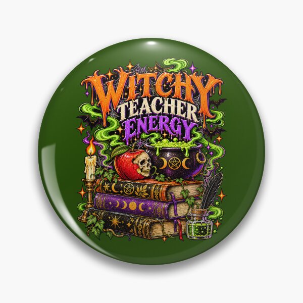 Item preview, Witchy Teacher Energy Halloween designed and sold by Furflix.