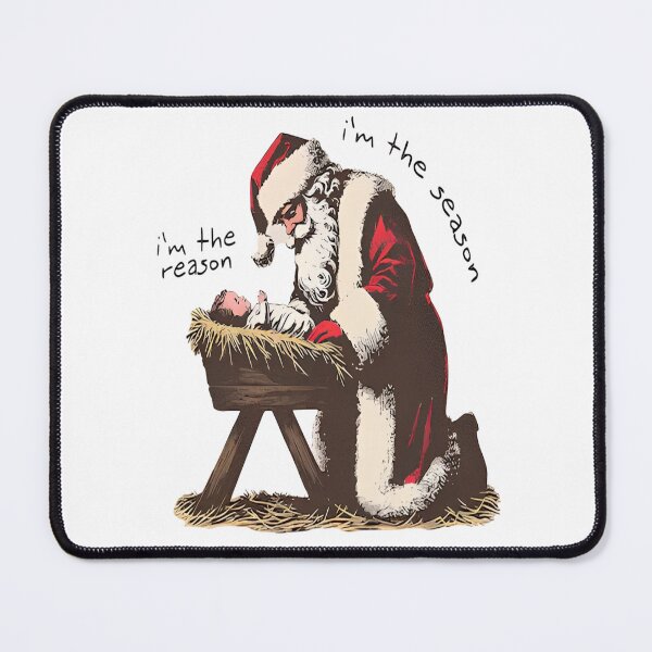 Item preview, Santa Kneeling at Manger designed and sold by CooksonAngelina.