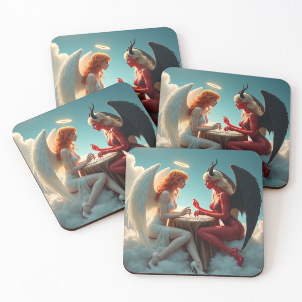Item preview, Angel versus demon designed and sold by ZeusGallery.