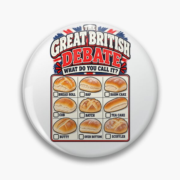 Item preview, The Great British Bread Roll Debate – What Do You Call It? Funny Regional Food Humour designed and sold by KeeganDykes.