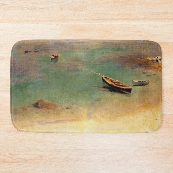 Item preview, John Singer Sargent Boat In The Waters Off Capri - Classic Italian Seascape Wall Art Poster designed and sold by lanaverera.