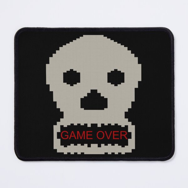 Item preview, Pixel Skull Game Over Retro Gaming Design designed and sold by FlatstudioArt.