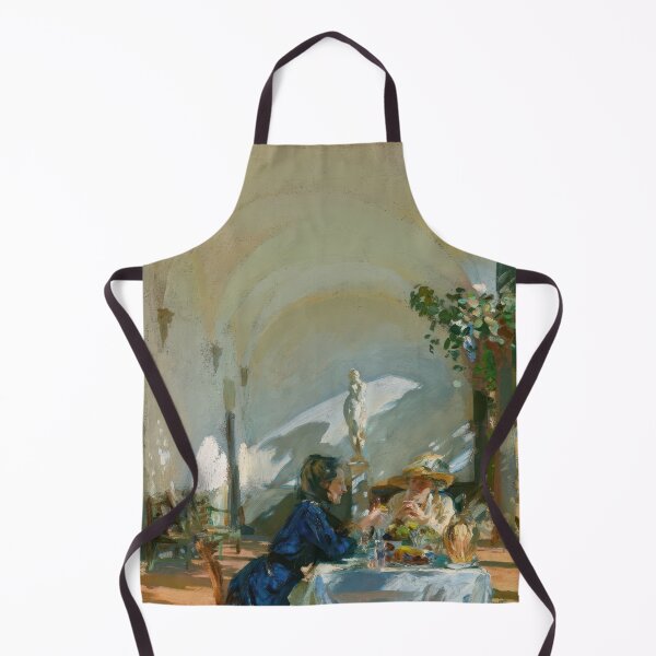 Item preview, John Singer Sargent Breakfast In The Loggia - Classic Impressionist Interior Painting Print designed and sold by lanaverera.