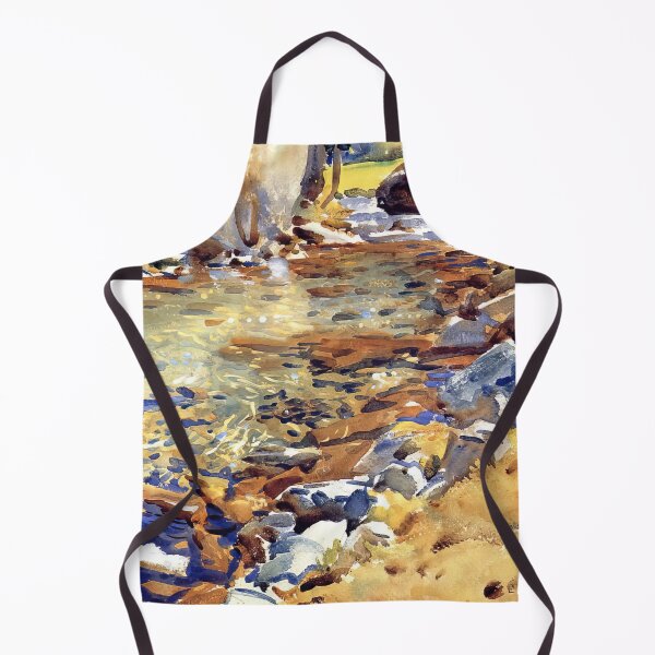 Item preview, John Singer Sargent Brook Among Rocks - Classic Nature Landscape Painting Art Print designed and sold by lanaverera.