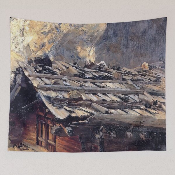 Item preview, John Singer Sargent Brenva Glacier - Alpine Mountain Landscape Fine Art Poster designed and sold by lanaverera.