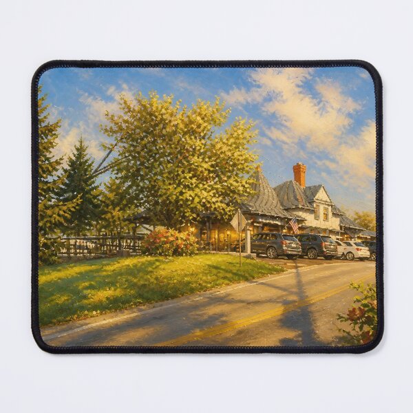 Item preview, Wayne Train Station Photograph Oil Painting Filter designed and sold by BennyBhop.