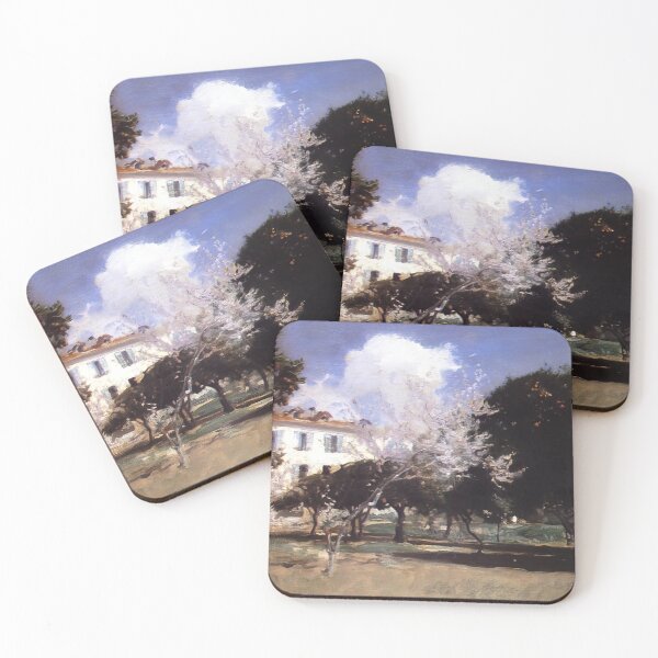 Item preview, John Singer Sargent House And Garden - Vintage Cottage Botanical Wall Art Poster designed and sold by lanaverera.