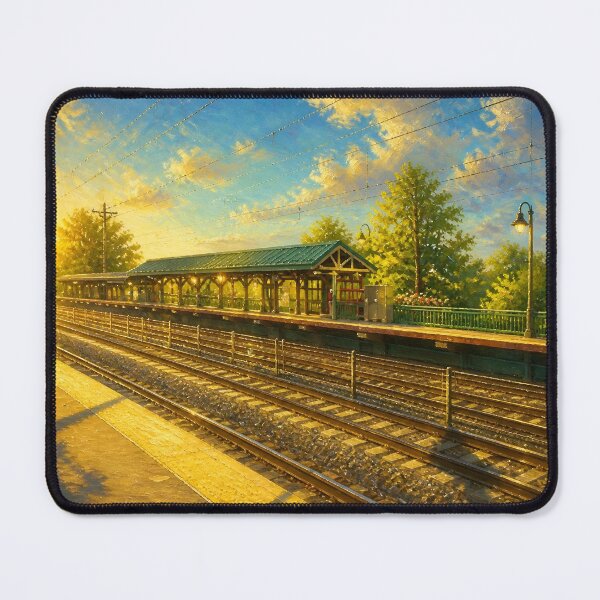 Item preview, Wayne Train Station Photograph Oil Painting FIlter designed and sold by BennyBhop.