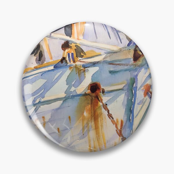 Item preview, John Singer Sargent In A Levantine Port - Vintage Maritime Seascape Art Print designed and sold by lanaverera.