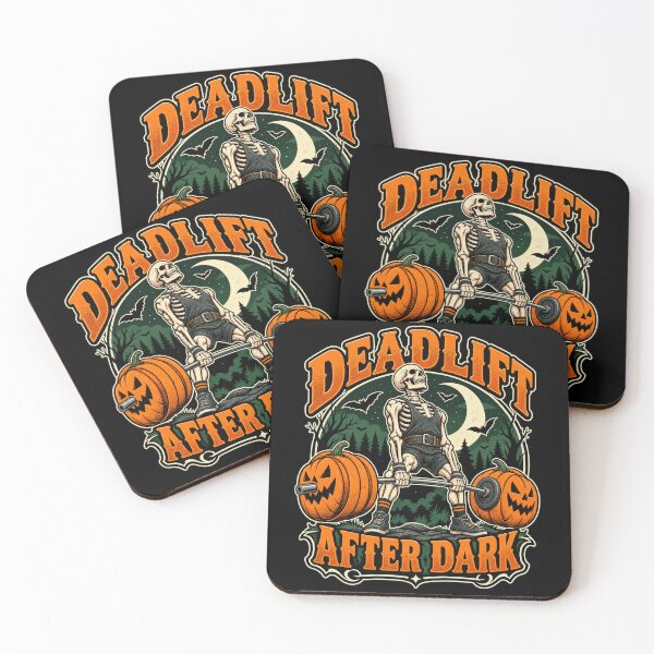 Item preview, Deadlift After Dark Skeleton Halloween Gym Design designed and sold by TeNovaStudio.
