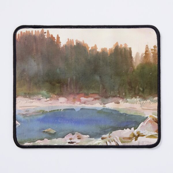 Item preview, John Singer Sargent Lake In The Tyrol - Classic Alpine Seascape Exhibition Poster designed and sold by lanaverera.