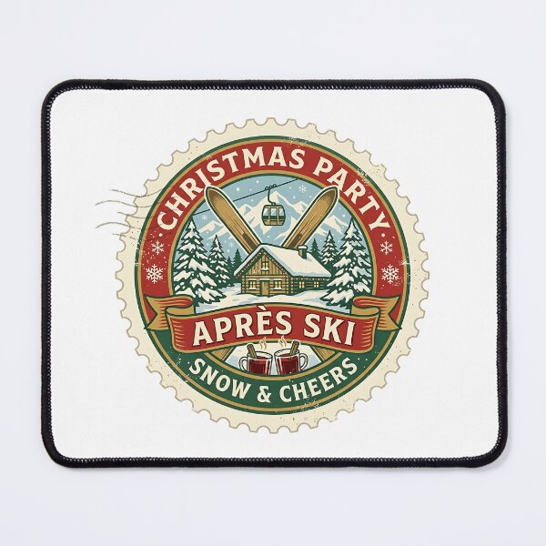 Item preview, Apres Ski Christmas Party Vintage Stamp designed and sold by fritz-10signer.