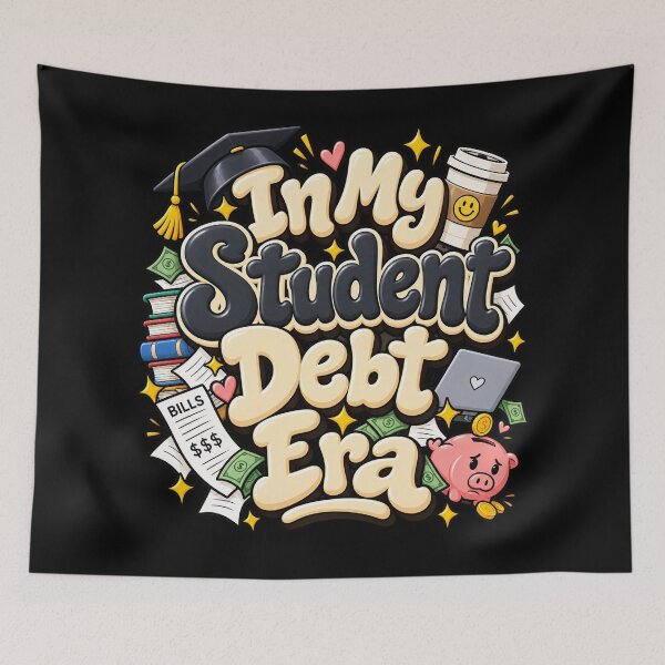 Item preview, In My Student Debt Era – Funny College Life designed and sold by Haji  Kamora.