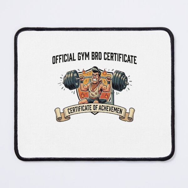 Item preview, Official Gym Bro Certificate 100 KG Bench Press Club Meme designed and sold by Magnonidesign.