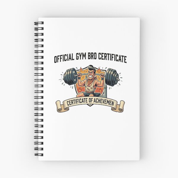 Item preview, Official Gym Bro Certificate 100 KG Bench Press Club Meme designed and sold by Magnonidesign.