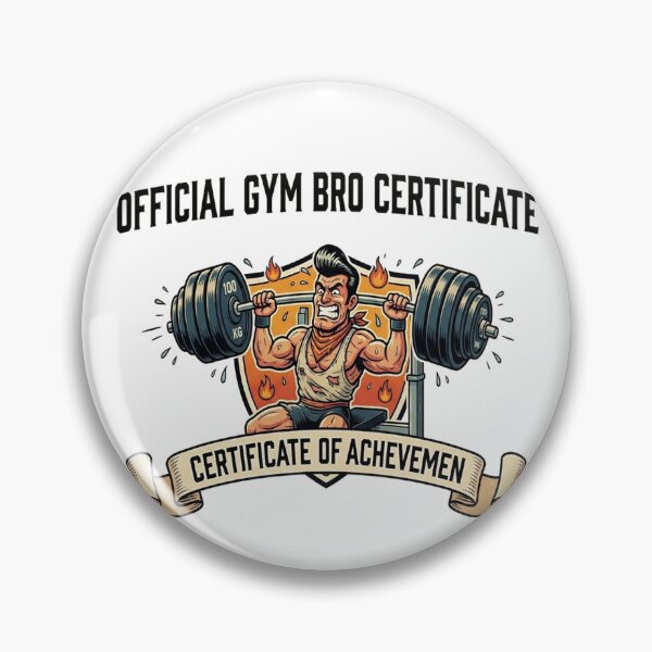 Item preview, Official Gym Bro Certificate 100 KG Bench Press Club Meme designed and sold by Magnonidesign.