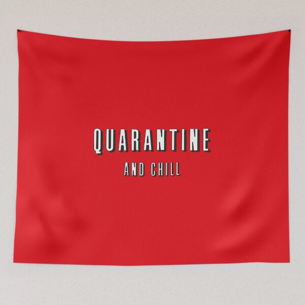 Item preview, Quarantine and Chill retro design designed and sold by Logo-A-GoGo.