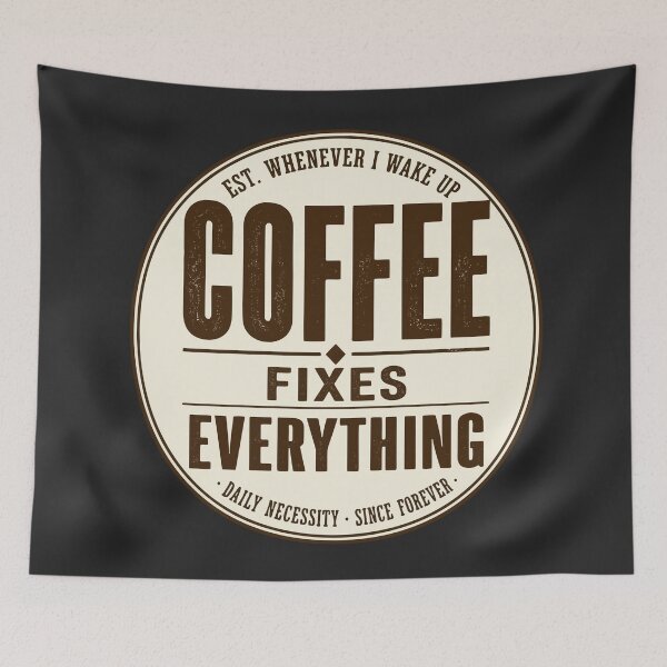 Item preview, Coffee Fixes Everything Vintage Badge designed and sold by fadilow.