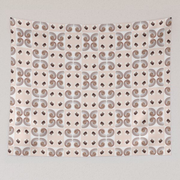 Item preview, Porcelain Seashell Checkerboard Peach designed and sold by efritadesign.