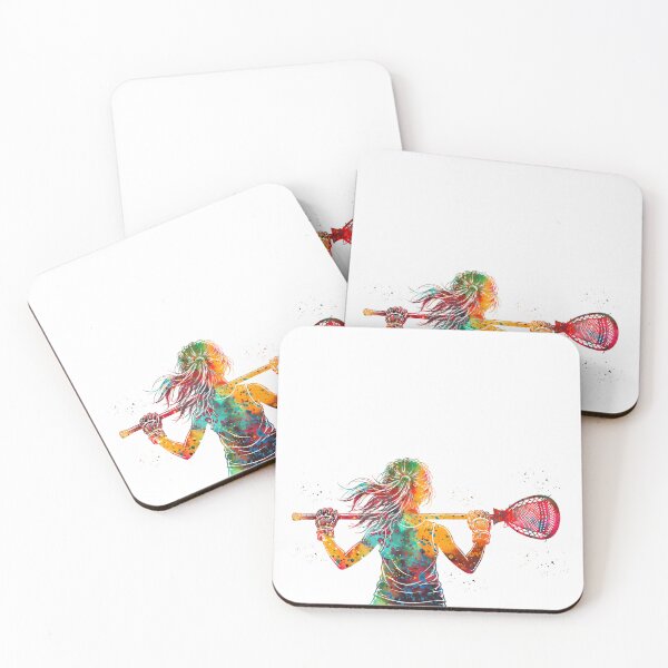 Item preview, Little Girl Lacrosse Goalie Watercolor Art designed and sold by Liededrom..