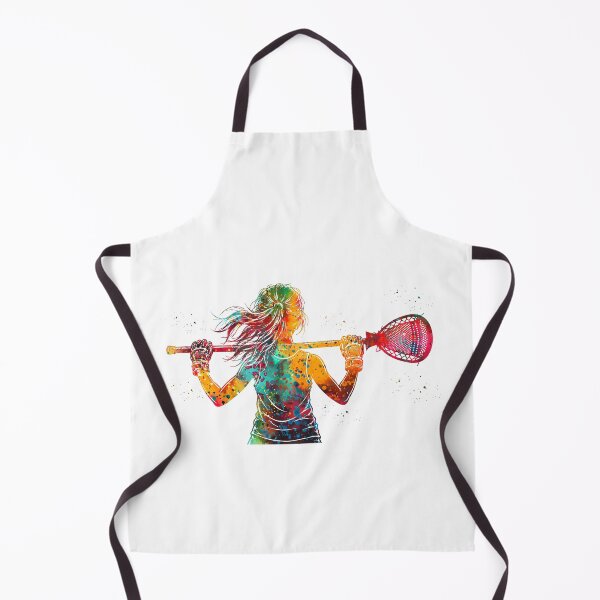 Item preview, Little Girl Lacrosse Goalie Watercolor Art designed and sold by Liededrom..