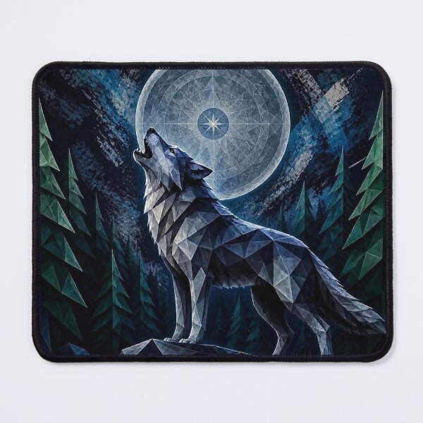 Item preview, Animal Wild Geometry: Wolf #1 designed and sold by Helios Be. Lavsh.