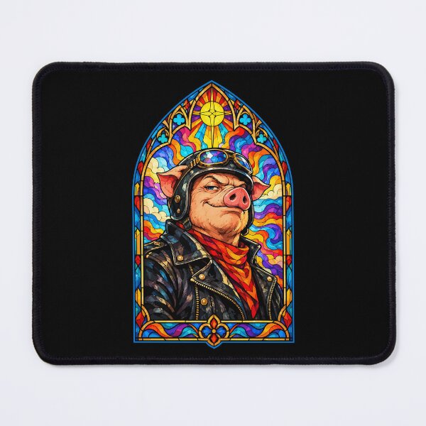 Artikelvorschau, Biker Hog Buntglas entworfen und verkauft von TomFrontierArt.