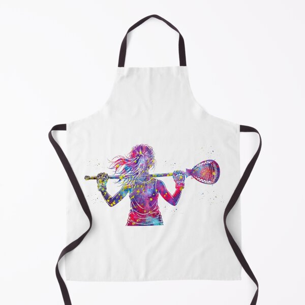 Item preview, Little Girl Lacrosse Goalie Watercolor Art designed and sold by Liededrom..