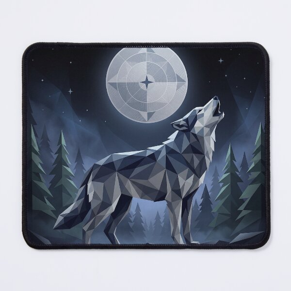 Item preview, Animal Wild Geometry: Wolf #2 designed and sold by Helios Be. Lavsh.