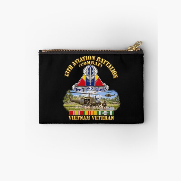 Item preview, 13th Aviation Battalion - Combat - Vietnam Veteran w Assault Scene - 3D - Transparent designed and sold by Military Insignia Products.