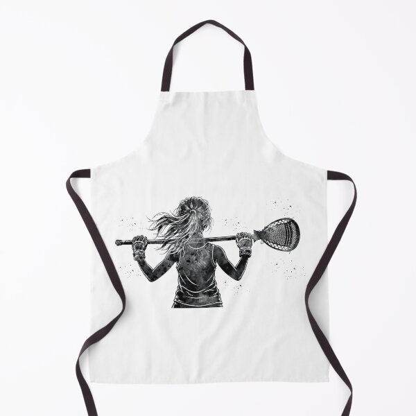 Item preview, Little Girl Lacrosse Goalie Watercolor Art designed and sold by Liededrom..