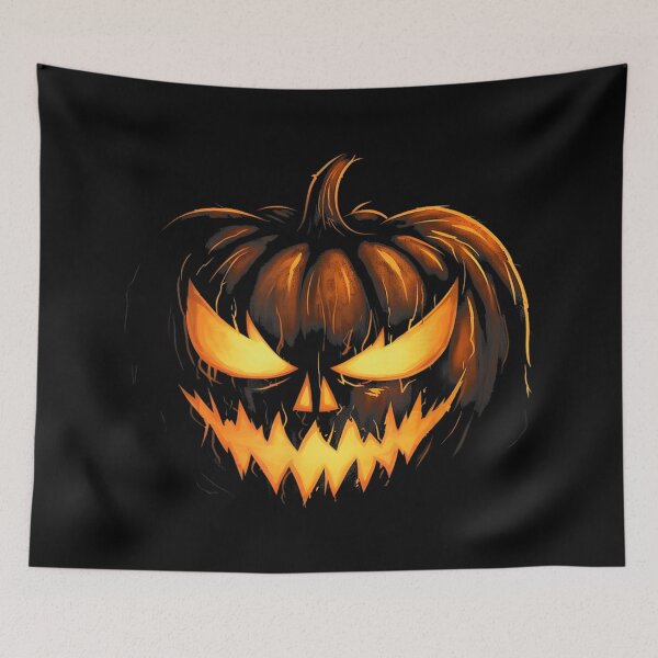 Item preview, Scary Carved Pumpkin Face Jack O Lantern Halloween designed and sold by Chaya Reid.