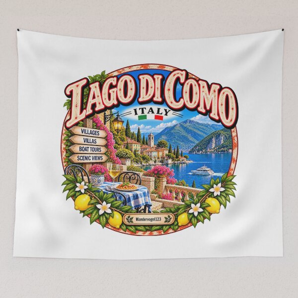 Item preview, Lago di Como Italy – Lake Como Villas Alps & Dolce Vita designed and sold by Wandervogel123.