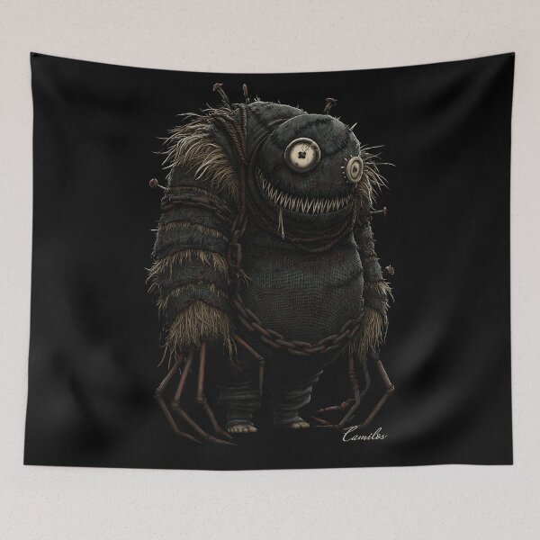 Item preview, Grin Sack, Grinning Rag Monster designed and sold by UnstitchedArt.